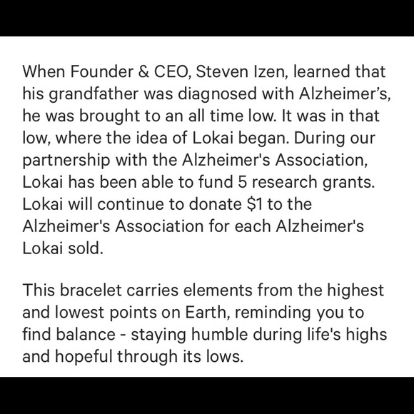 Lokai Alzheimer’s Bracelet - Picture 3 of 5